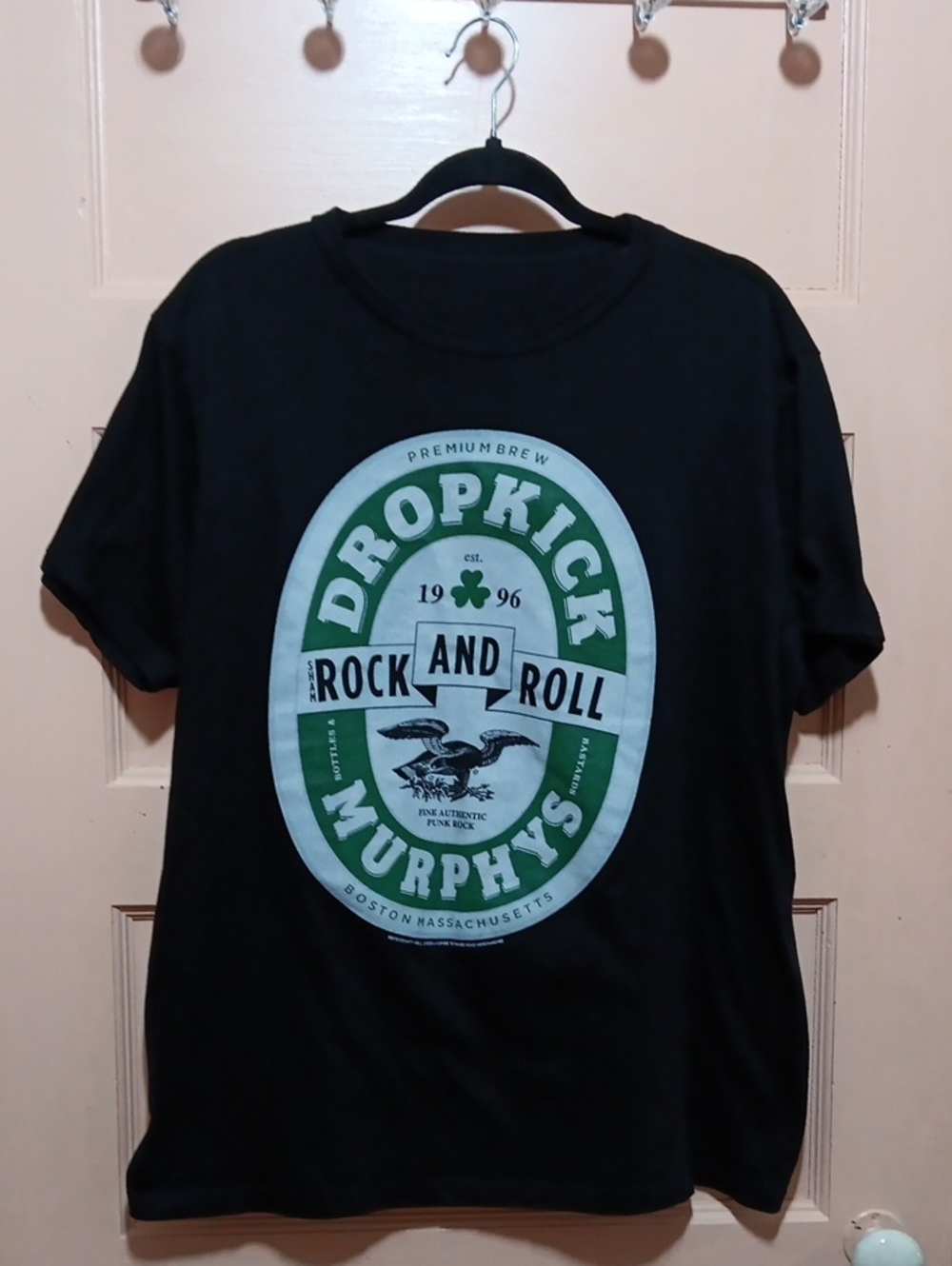 Dropkick Murphys Black Rock and Roll Logo Tee